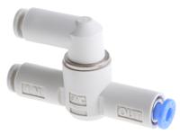 vr1210f-04 SMC VR12 Series, Pneumatic Shuttle Valve OR Logic Function 4mm Tube, Tube Connection, 1 MPa Max Operating Pressure