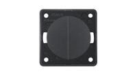 936752505 Berker Anthracite Push Button Light Switch, 2 Gang, INTEGRO