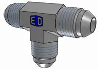 5jmtxs Parker Hydraulic Union Tee Compression Tube Fitting UNF 1/2-20 Male to UNF 1/2-20 Male, 5JMTXS