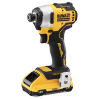 dcf809l2t DeWALT DCF809L2T - 18V Impact Driver with 2 x 3Ah Batteries Type C - Euro Plug