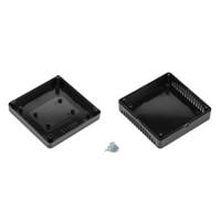 206-9054 RS PRO Black ABS General Purpose Enclosure, IP20, IK06, Black Lid, 100 x 100 x 35.3mm