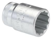 02010016 STAHLWILLE 3/8 in Drive 16mm Standard Socket, 12 point, 31 mm Overall Length