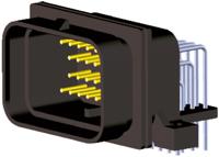 6437288-1 TE Connectivity, SUPERSEAL Automotive Connector Socket Through Hole 34 Way, Solder Termination