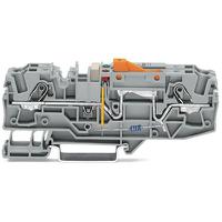 2006-16711000-851 WAGO 2006-1671/1000-851 TOPJOB S Series Grey, 6mm², 1-Level, Push In Termination, CSA