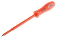 911-1102 ITL Insulated Tools Ltd Slotted Insulated Screwdriver, 5 x 1 mm Tip, 150 mm Blade, VDE/1000V, 227 mm Overall