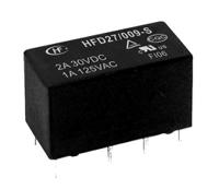 hfd27005-h Hongfa Europe GMBH PCB Mount Signal Relay, 5V dc Coil, 2A Switching Current, DPDT