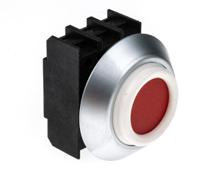 ndt-rt Schmersal Elan Series, Red Push Button Head, 22mm Cutout