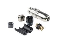 0332-06 Lumberg 6 Pole Din Plug, DIN EN 60529, 5A, 250 V ac IP68, Screw On, Male, Cable Mount