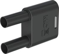 664010-21 Staubli Black Plug Test Plug, 32A, 1kV, Nickel Plating