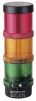 64924002 Werma KombiSIGN 71 Series Red/Green/Yellow Signal Tower, 3 Lights, 24 V, Base Mount, Wall Mount