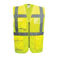 c496yerxl Portwest Yellow Breathable Hi Vis Vest, XL