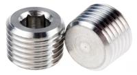 0285-13-00 Legris Stainless Steel Pipe Fitting Hexagon Plug, Male R 1/4in