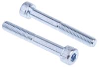 483-9515 RS PRO Bright Zinc Plated Steel Hex Socket Cap Screw, DIN 912, M8 x 60mm