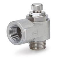 as2200-01-s SMC AS Series Threaded Speed Controller, R 1/8 Inlet Port x G 1/8 Outlet Port