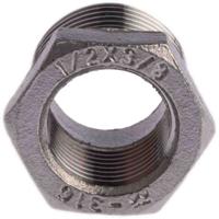 499-3445 RS PRO Stainless Steel Pipe Fitting Hexagon Bush, Male R 1/2in x Female G 3/8in