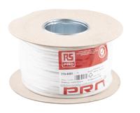 775-6081 RS PRO 2192Y 0.5 mm² 2 Core Power Cable, H03VVH2-F, White PVC, 100m