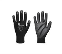 meca-grip-t9 GUYARD MECA GRIP Black Polyamide Work Gloves, Size 9, Polyurethane Coating
