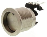 124168231121000 Schurter Illuminated Push Button Switch, Latching, Panel Mount, 19mm Cutout, DPDT, Red LED, 125/250V ac, IP64 (Front);