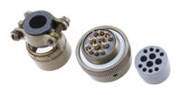 85106ec1412s50 Souriau Sunbank by Eaton, 851, Copper Alloy 12 Way Cable Mount MIL Spec Circular Connector Plug, Socket Contacts,Shell