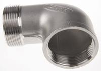 499-3388 RS PRO Stainless Steel Pipe Fitting, 90° Circular Elbow, Female R 2in x Male R 2in