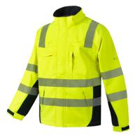 278cbjfxl CODUPAL Athéna Yellow/Navy Unisex Hi Vis Jacket, XL