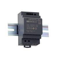ddr-60g-12 MEAN WELL DDR-60 DC-DC Converter, 12V dc/ 5A Output, 60W, DIN Rail Mount, +85°C Max Temp -40°C Min Temp