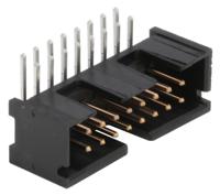 5103310-3 TE Connectivity AMP-LATCH Series Right Angle Through Hole PCB Header, 16 Contact(s), 2.54 mm Pitch, 2 Row, Shrouded
