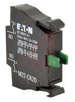 107898-m22-ck20 Eaton RMQ Titan M22 Series Contact Block for Use with NZM1, 220 V dc, 240V ac, 2NO
