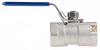 499-2818 RS PRO Stainless Steel Reduced Bore, 2 Way, Ball Valve, Threaded, BSPP 1in, 68bar Operating Pressure