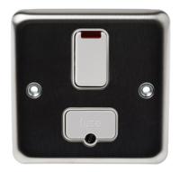 k961bss MK Electric 13A 2 Gang Switched Fused Spur