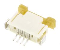 52207-0460 Molex, Easy-On, 52207 1mm Pitch 4 Way Right Angle Female FPC Connector, ZIF Top Contact
