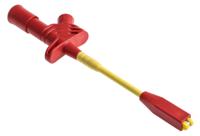 972308101 Hirschmann Test & Measurement Red Grabber Clip with Crocodile Jaws, 20A, 1kV, 4mm Socket