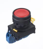 yw1b-a1e10r Idec YW Series Illuminated Push Button Complete Unit, Panel Mount, 22mm Cutout, SPST, IP65