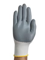 11800100 Ansell HyFlex 11-800 White Nylon Nylon Glove, Size 10, Nitrile Coating