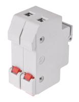 lphv0002z Littelfuse 30A Rail Mount Fuse Holder for 10 x 38mm Fuse, 2P, 1kV