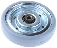 000162 Tente Grey Rubber Non-Marking Trolley Wheel, 100kg
