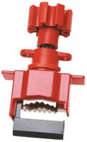 small-univ-valve-lockout-base-only Brady Red 2-Lock Brass, Fibreglass Reinforced Nylon, Stainless Steel Universal Valve Lockout Systems, 9.91mm Shackle