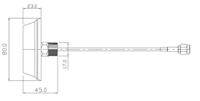 tango2305msmamsrp19 Siretta TANGO23/0.5M/SMAM/S/RP/19 Puck WiFi Antenna with SMA RP Connector, Wi-Fi, Wi-Fi (Dual Band), Omni-directional,