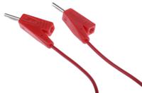 r929101c290001-20cm Radiall 2 mm Connector Test Lead, 5A, 250V ac, Red, 200mm Lead Length