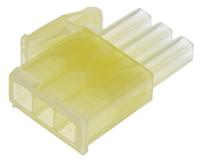 172337-1 TE Connectivity, Mini-Universal MATE-N-LOK Male Connector Housing, 4.2mm Pitch, 3 Way, 1 Row