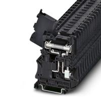 3046401 Phoenix Contact  UT 6-HESI (6.3X32) Series Black, Single-Level, Screw Termination, Fused