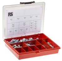 290-9606 RS PRO Steel 450 Piece Hex Socket Drive Screw/Bolt Kit