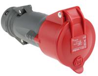 0-522-84 Legrand IP44 Red 3P + N + E Industrial Power Connector Adapter Socket, Rated At 16A, 400 V