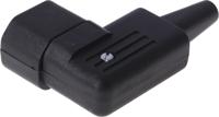47330000 Schurter C14 Right Angle Cable Mount IEC Connector Male, 10A, 250 V