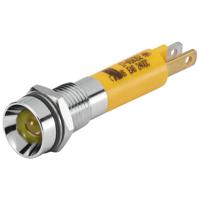17-050362 EAO 17-05 Series Yellow Panel Mount Indicator, 24, 8 Mounting Hole Size, Plug-In Termination, IP40, IP65