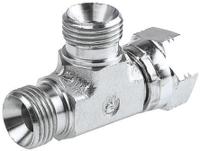 4r6mk4s Parker Hydraulic Tee Threaded Adapter 4R6MK4S, Connector A G 1/4 Female Connector B G 1/4 Female