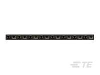 1-215297-6 TE Connectivity AMPMODU HV100 Series Straight Through Hole Mount PCB Socket, 16-Contact, 1-Row, 2.54mm Pitch, Solder