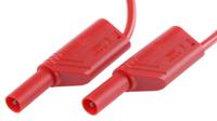934067101 Hirschmann Test & Measurement, 16A, 1000V ac/dc, Red, 250mm Lead Length