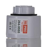 264-9555 RS PRO Panel Mount Multi Tone Alarm Sounder, 9 → 28 V ac/dc, 92dB at 1 m, IP65, DC, 32-Tone