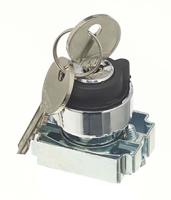 205-2381 RS PRO 3-position Key Switch Head, Spring Return, 22mm Cutout